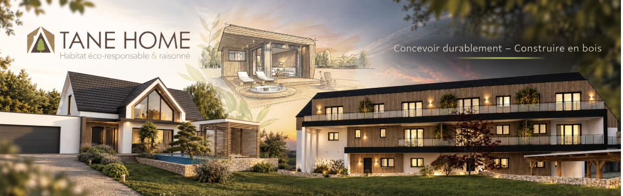 TANE HOME : maison individuelle, habitat collectif bois et dessin de conception