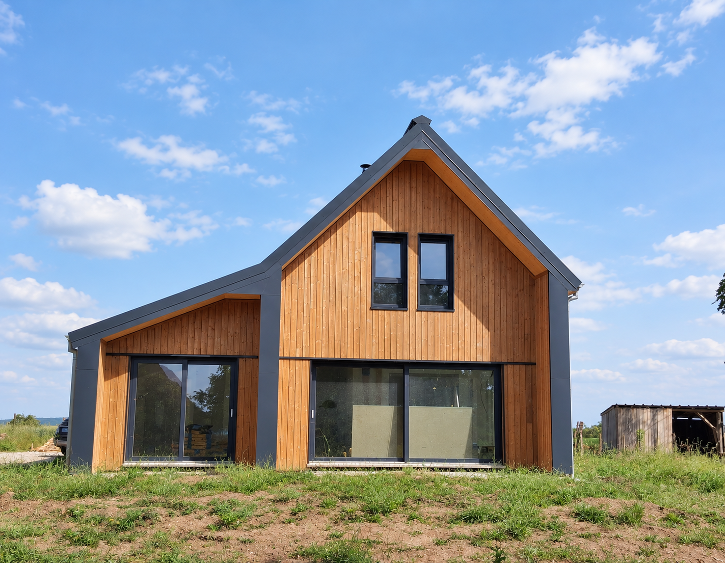 Maison bois réalisée d’après le projet